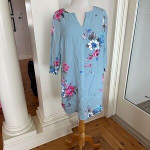Joules size 10 Floral Blue Dress